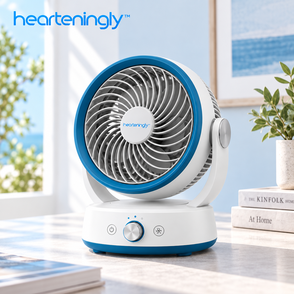 nuvomesh™ Desktop Air Circulation Fan with Adjustable Speed and Tilt Head