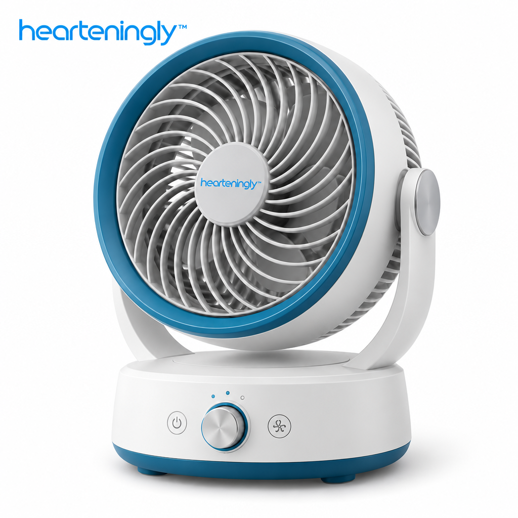 nuvomesh™ Desktop Air Circulation Fan with Adjustable Speed and Tilt Head